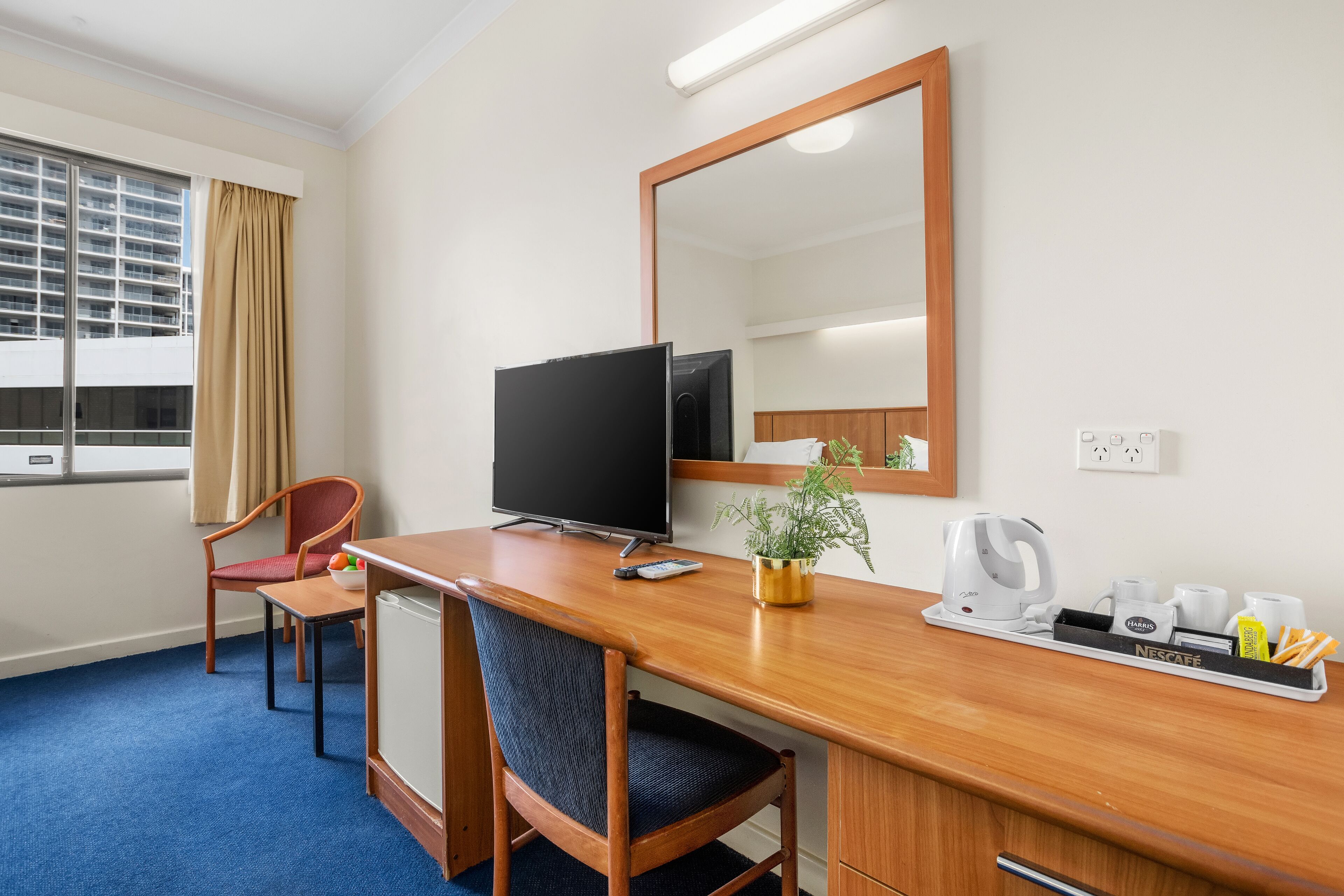 1 bedroom, premium bedding, desk, iron/ironing board