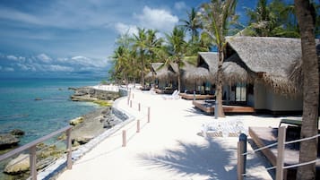 Bungalow, uitzicht op lagune | Uitzicht vanuit de kamer