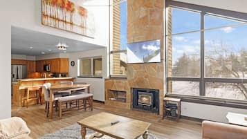 Three Bedroom Condo T30 | Área de estar | TV, lareira, DVD player