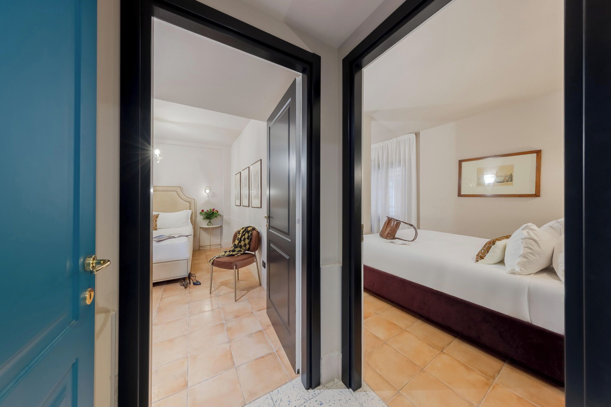 Junior Room, 2 Bedrooms | Down comforters, minibar, desk, laptop workspace