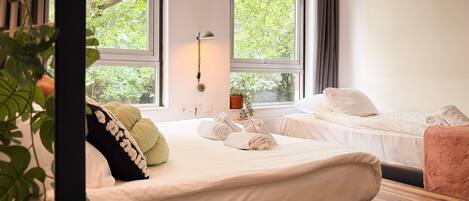 Desk, iron/ironing board, cribs/infant beds, free WiFi