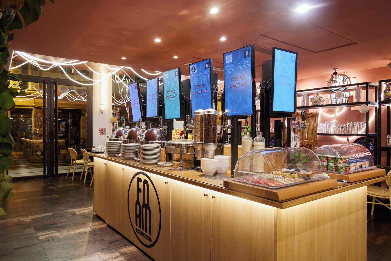 daily buffet breakfast (eur 7 per person)