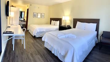 Quarto casal, 2 camas Queen | Roupas de cama antialérgicas, camas com colchões pillow-top