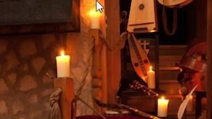 A room with a stone wall, a fireplace, and several musical instruments including a lute and a guitar. - Lutherhotel Eisenacher Hof - Ringhotel (Eisenach)
