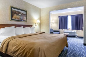 Suite, 1 cama King size y sofá cama, para no fumadores | Tabla de planchar con plancha, wifi gratis, ropa de cama y despertador 