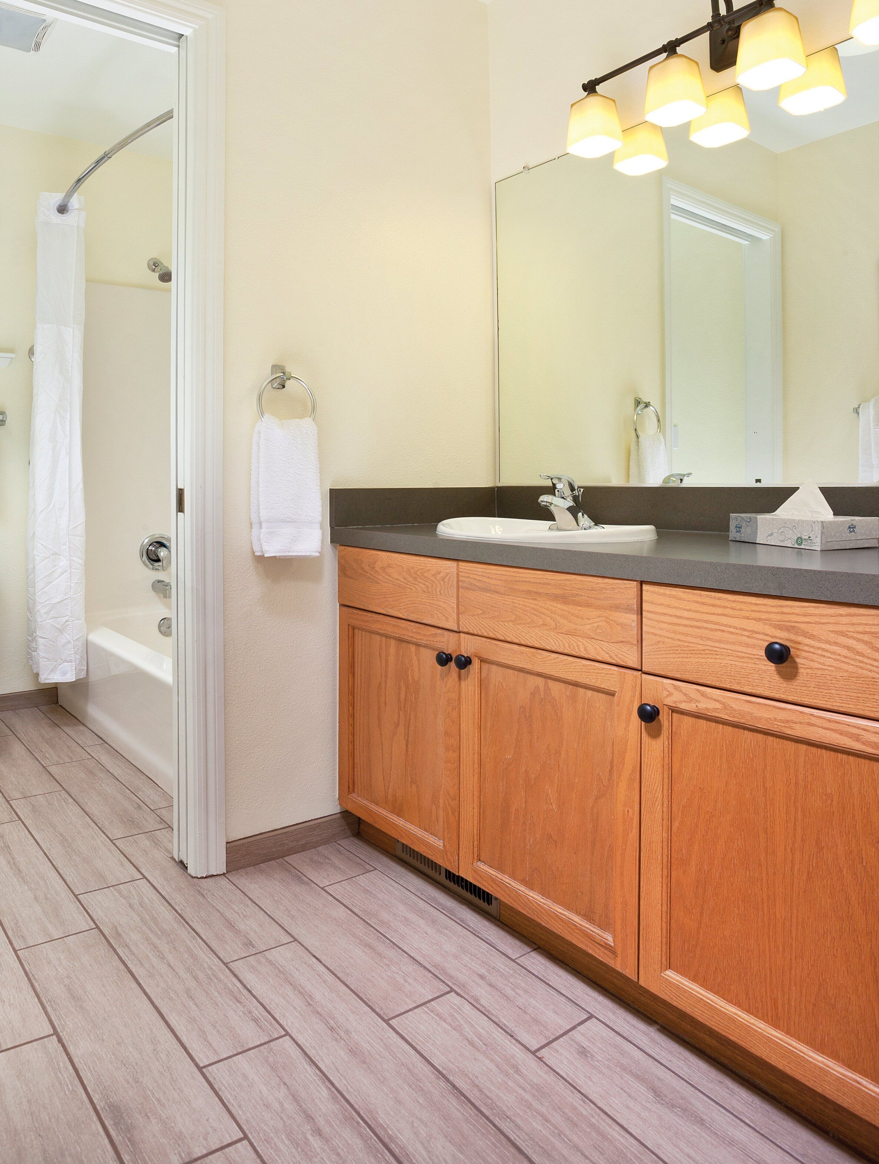 deluxe apartment, 3 bedrooms, non smoking | bathroom | combined shower/bathtub, free toiletries, hair dryer, towels