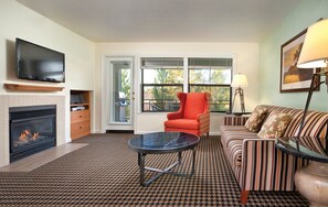 LCD-TV, peis og DVD-spiller