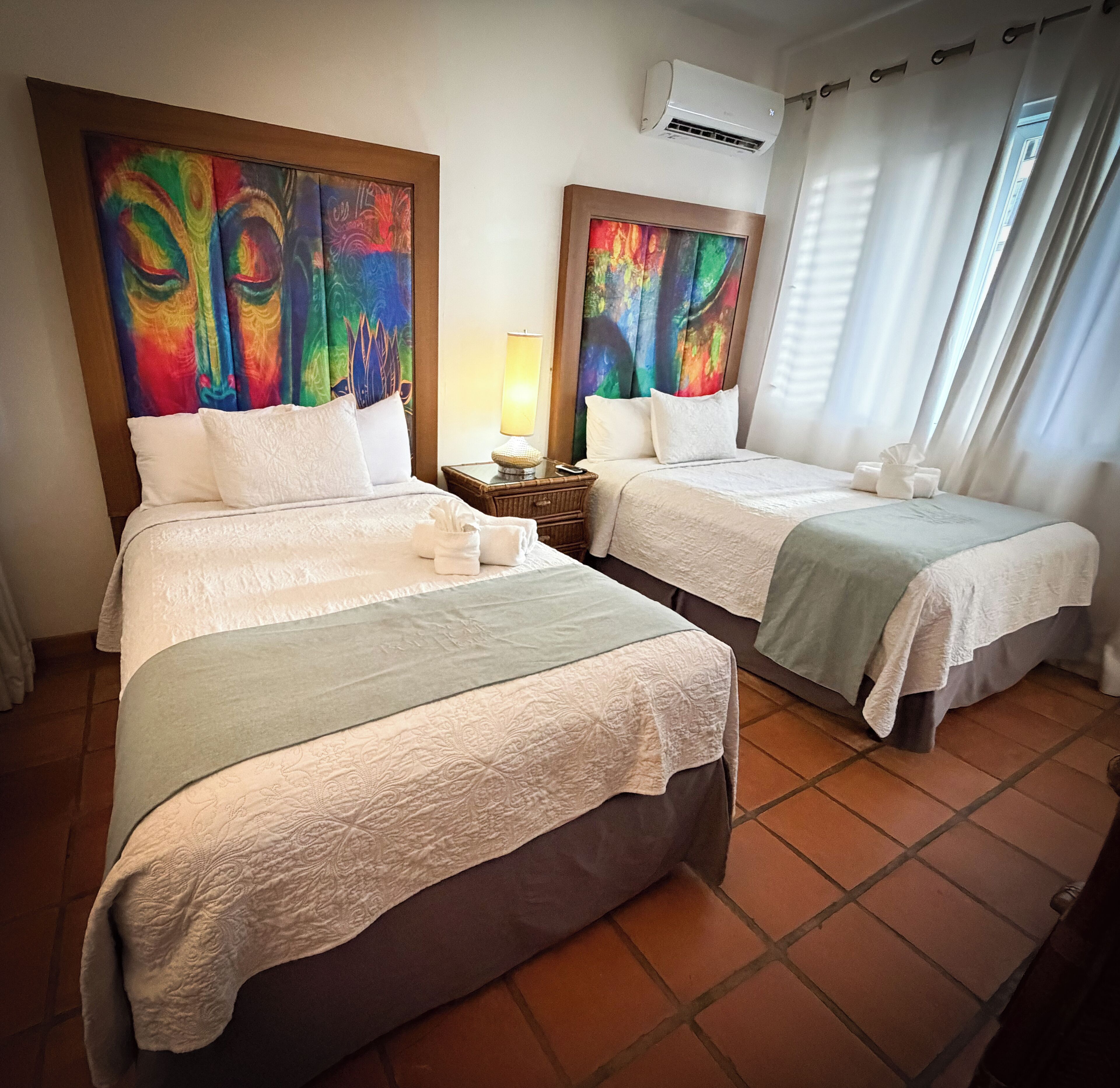 Double Double | Blackout drapes, iron/ironing board, free WiFi, bed sheets