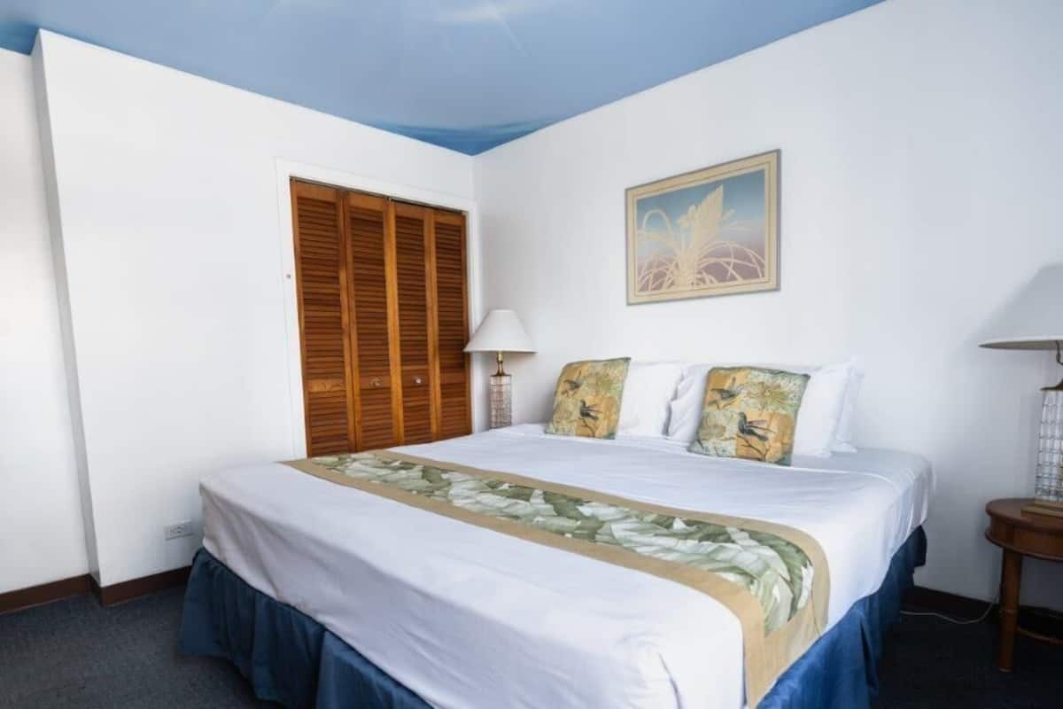 1 Bedroom, King Bed (with Deluxe Amenities) | 1 bedroom, iron/ironing board, free WiFi, bed sheets
