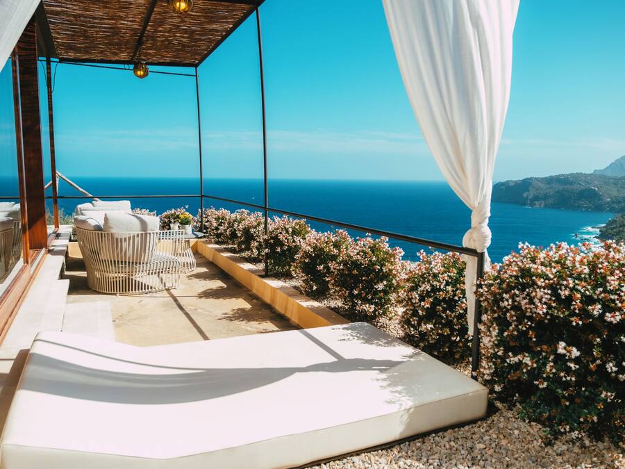 Suite Deluxe, vistas al mar | Terraza o patio