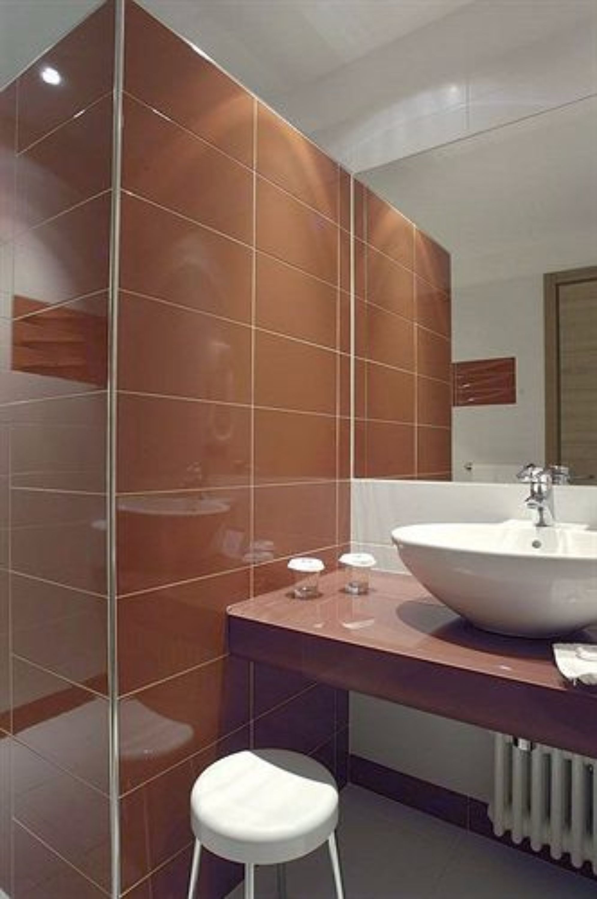 deep-soaking bathtub, rainfall showerhead, free toiletries, hair dryer