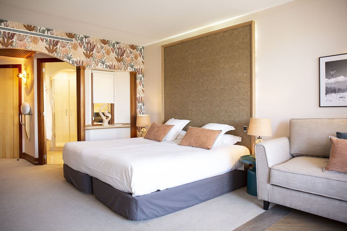 1 habitación, ropa de cama de alta calidad y colchones Select Comfort