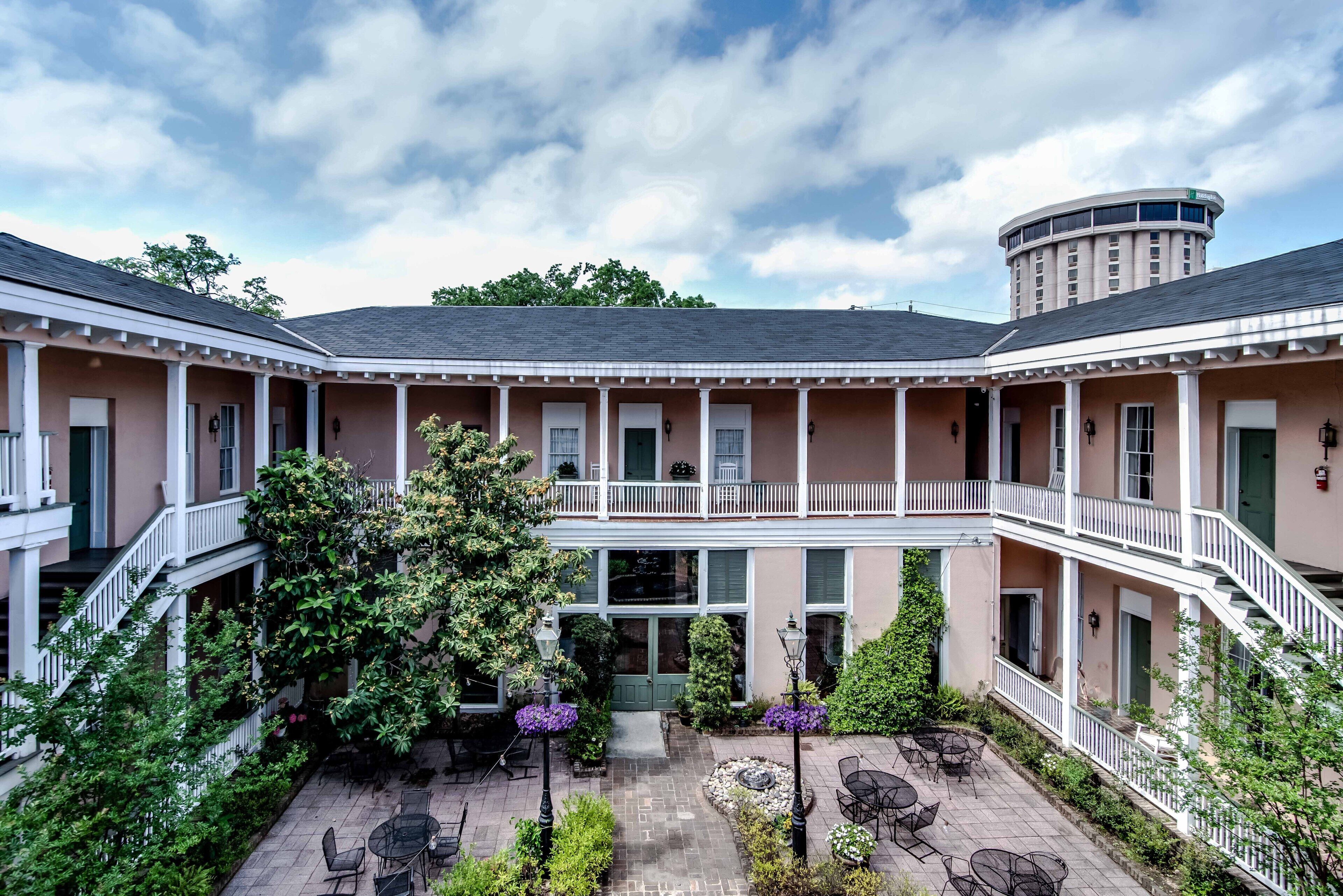 2 queen beds, courtyard | courtyard view
