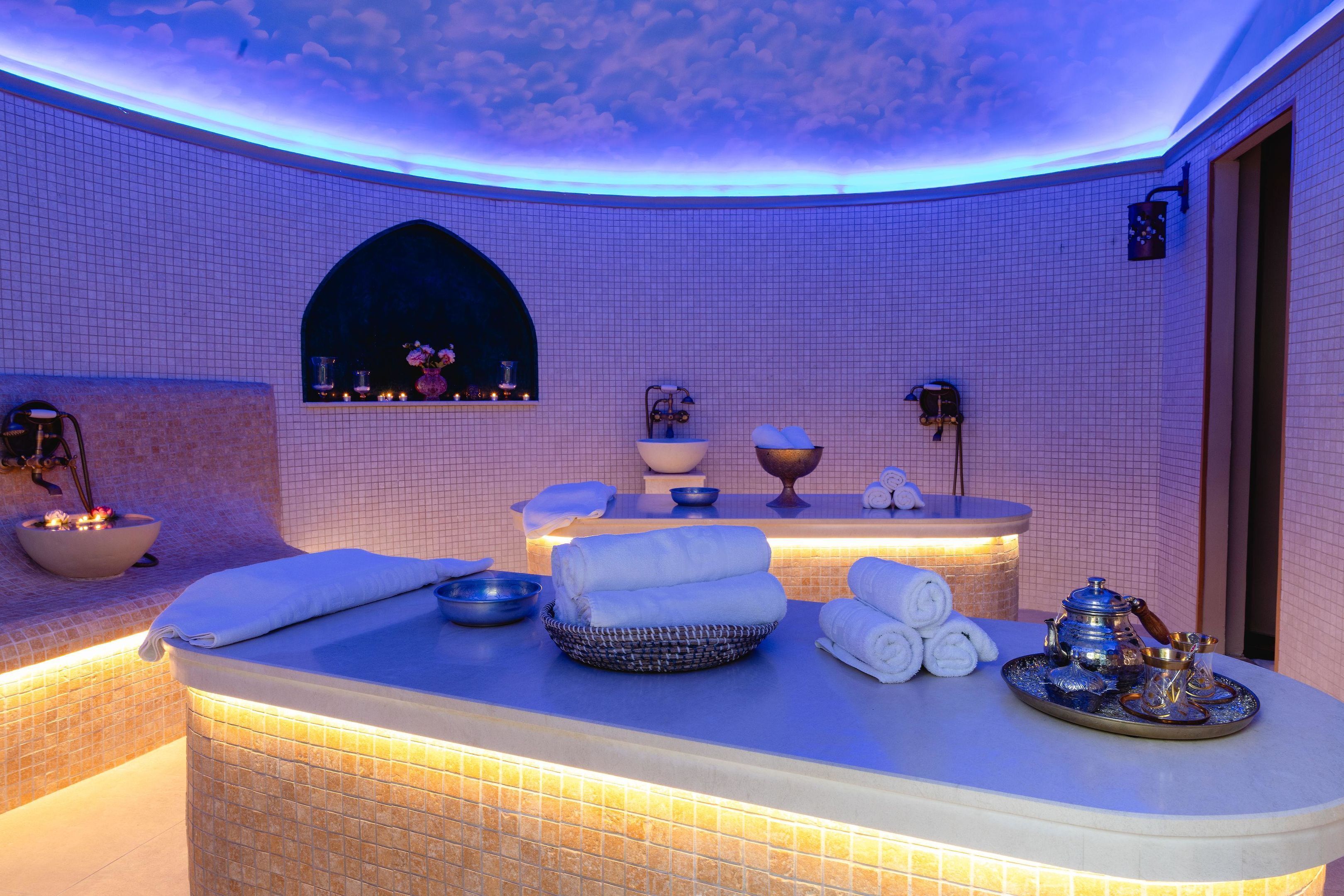 Salas de tratamiento para parejas y baño turco o hammam 