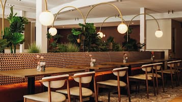 Breakfast, lunch and dinner served