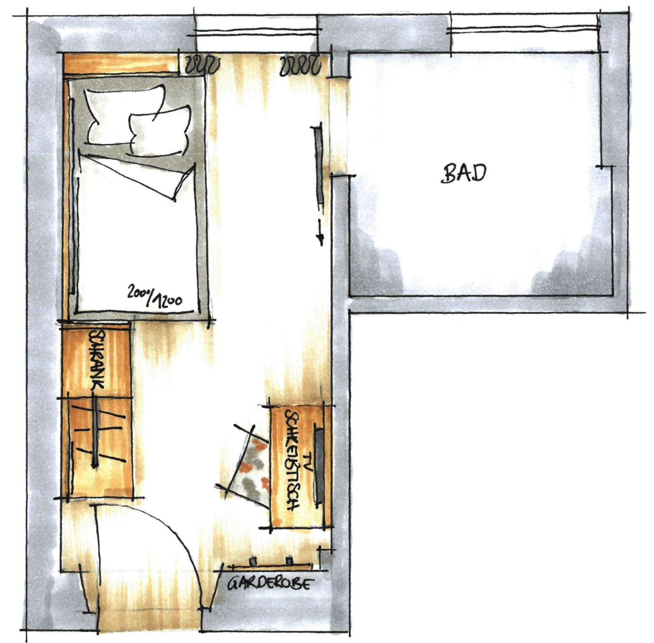 business single room | floor plan