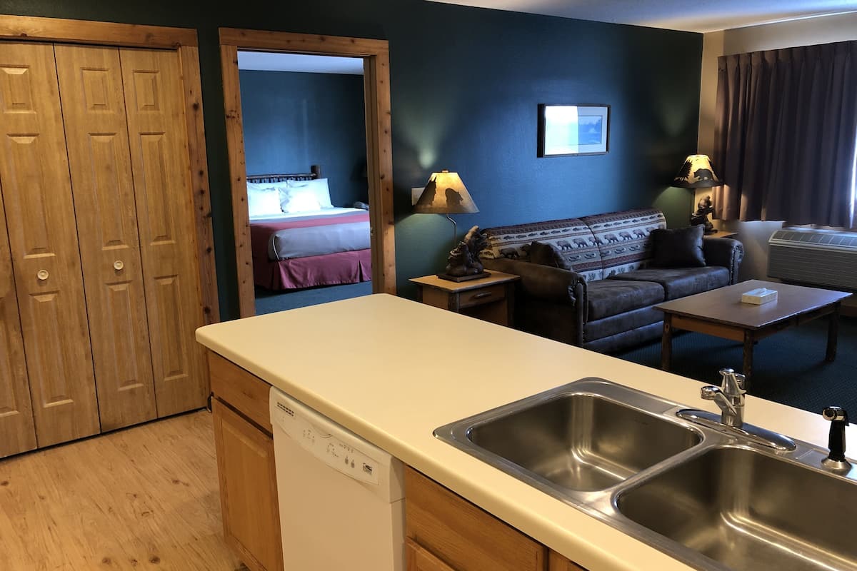 40-inch flat-screen tv with satellite channels, tv