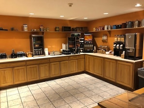 Free daily on-the-go breakfast