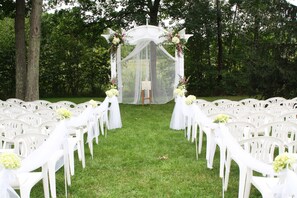 Zona para bodas al aire libre