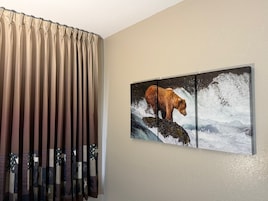 Standard Room, 2 Queen Beds, Non Smoking | In-room safe, desk, blackout drapes, iron/ironing board