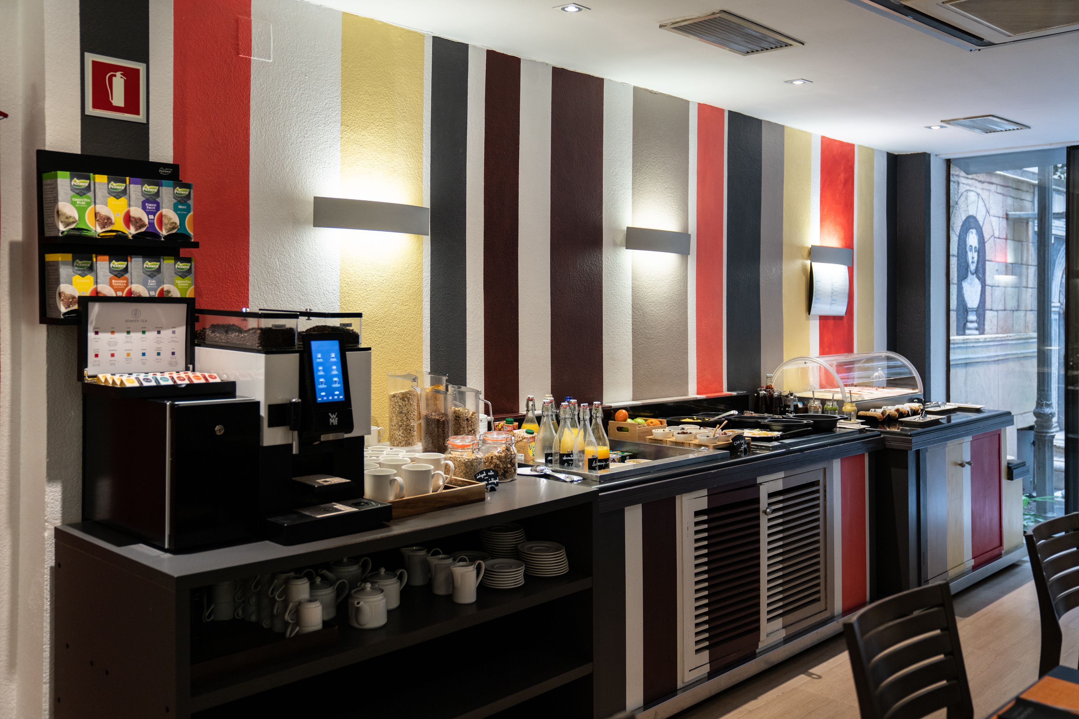 daily buffet breakfast (eur 17 per person)