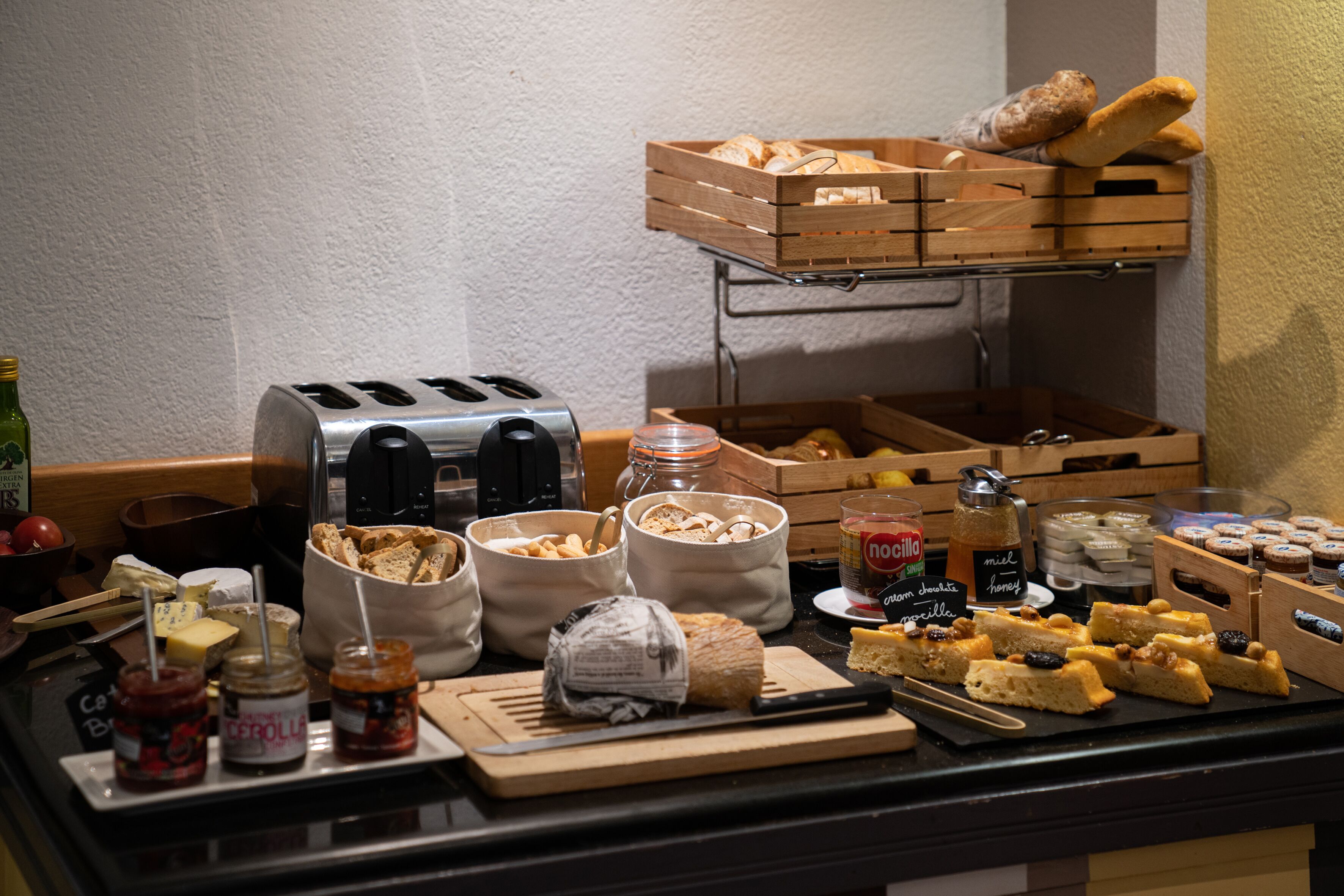 daily buffet breakfast (eur 17 per person)