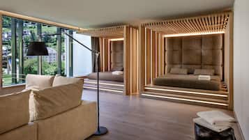 Espace de soins pour les couples, sauna, bain Ă  remous, hammam, hammam