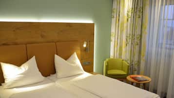 Habitación doble Premium | Ropa de cama de alta calidad y camas con efecto memoria