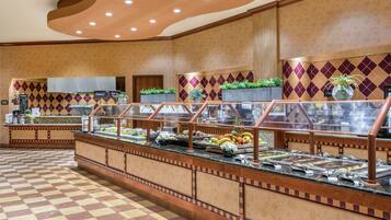 Free daily buffet breakfast