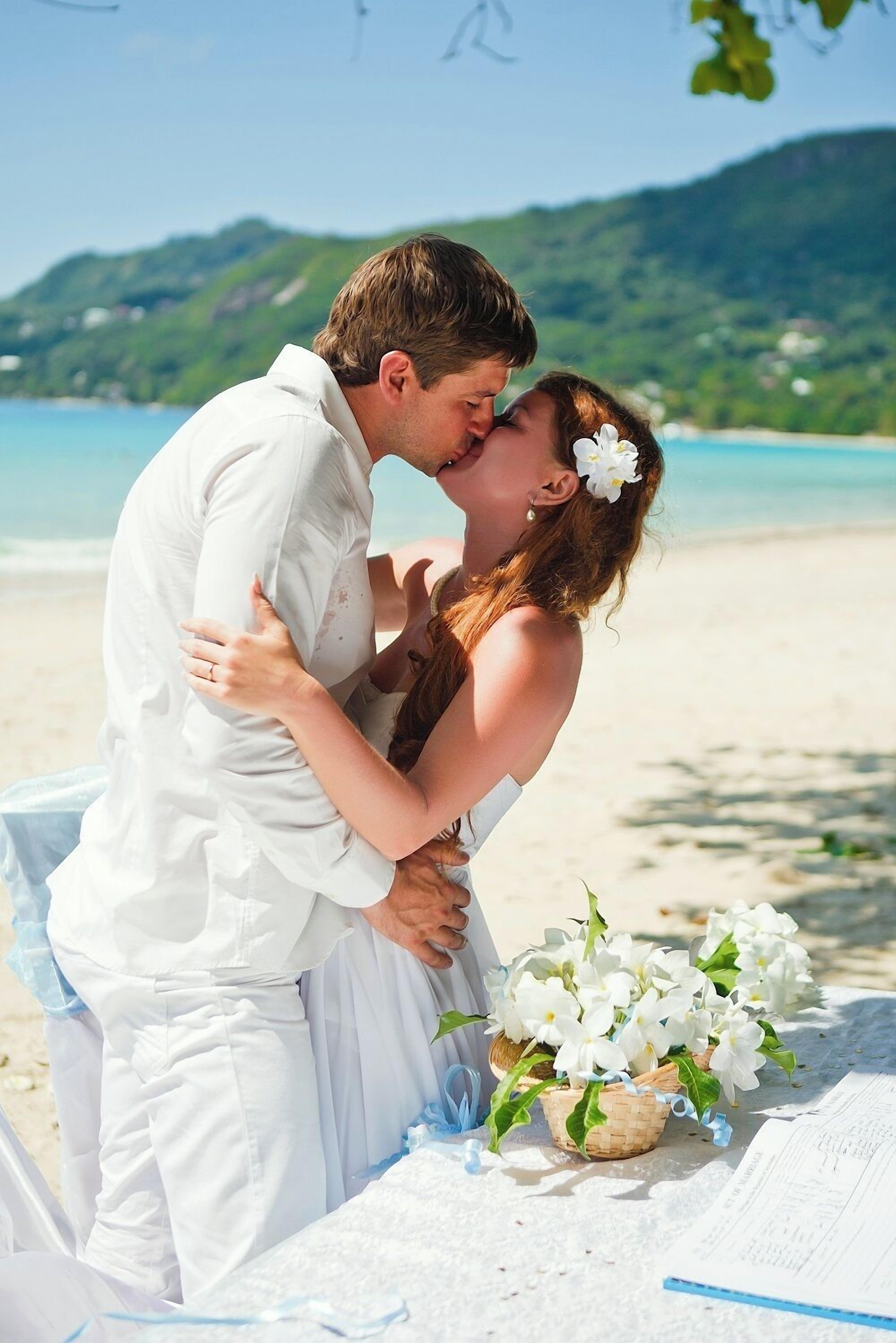 Outdoor wedding area