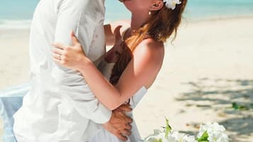 Outdoor wedding area