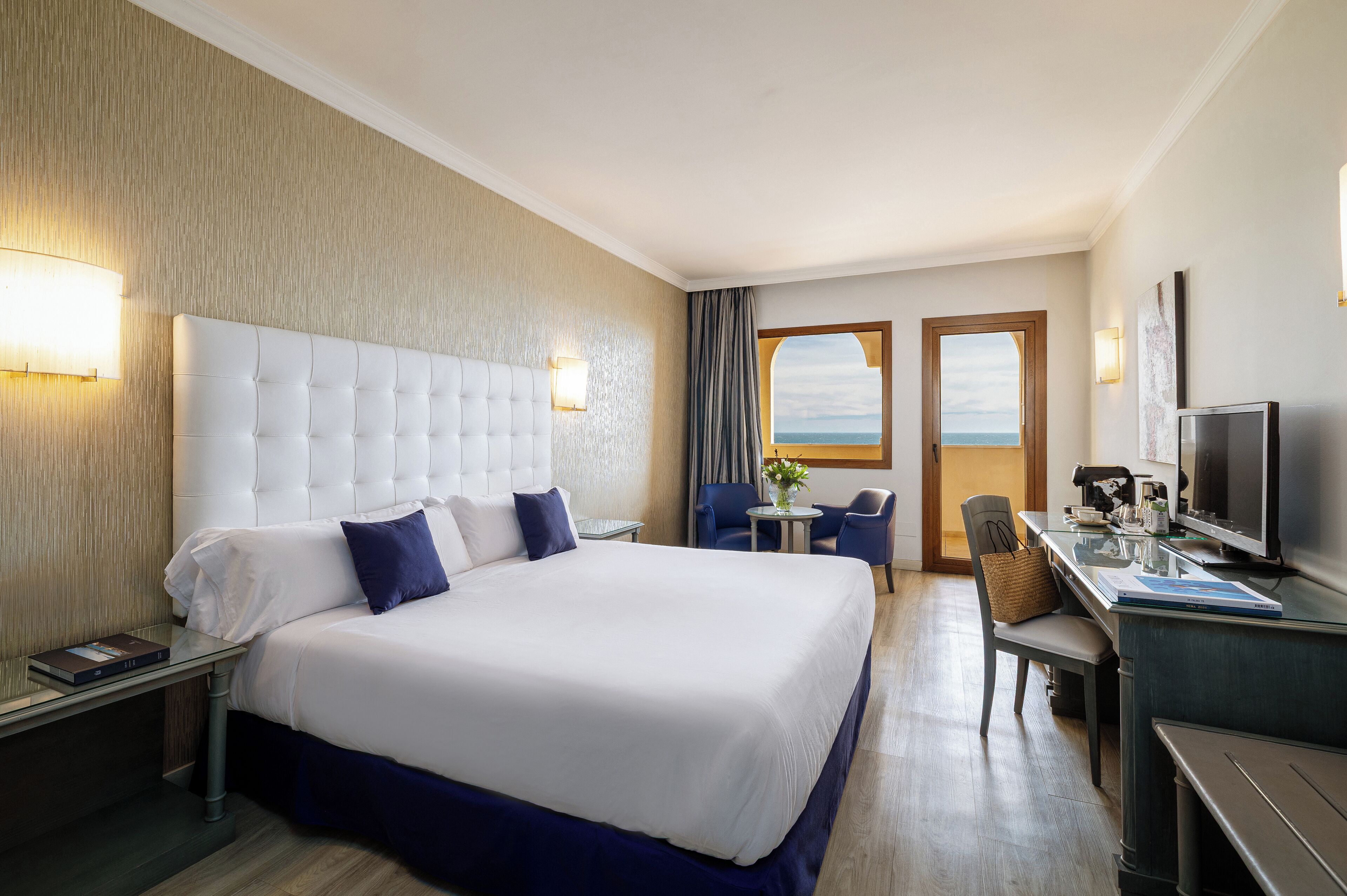 Premium Double Room, Terrace, Sea View | In-room safe, desk, free WiFi, bed sheets