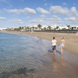 On the beach