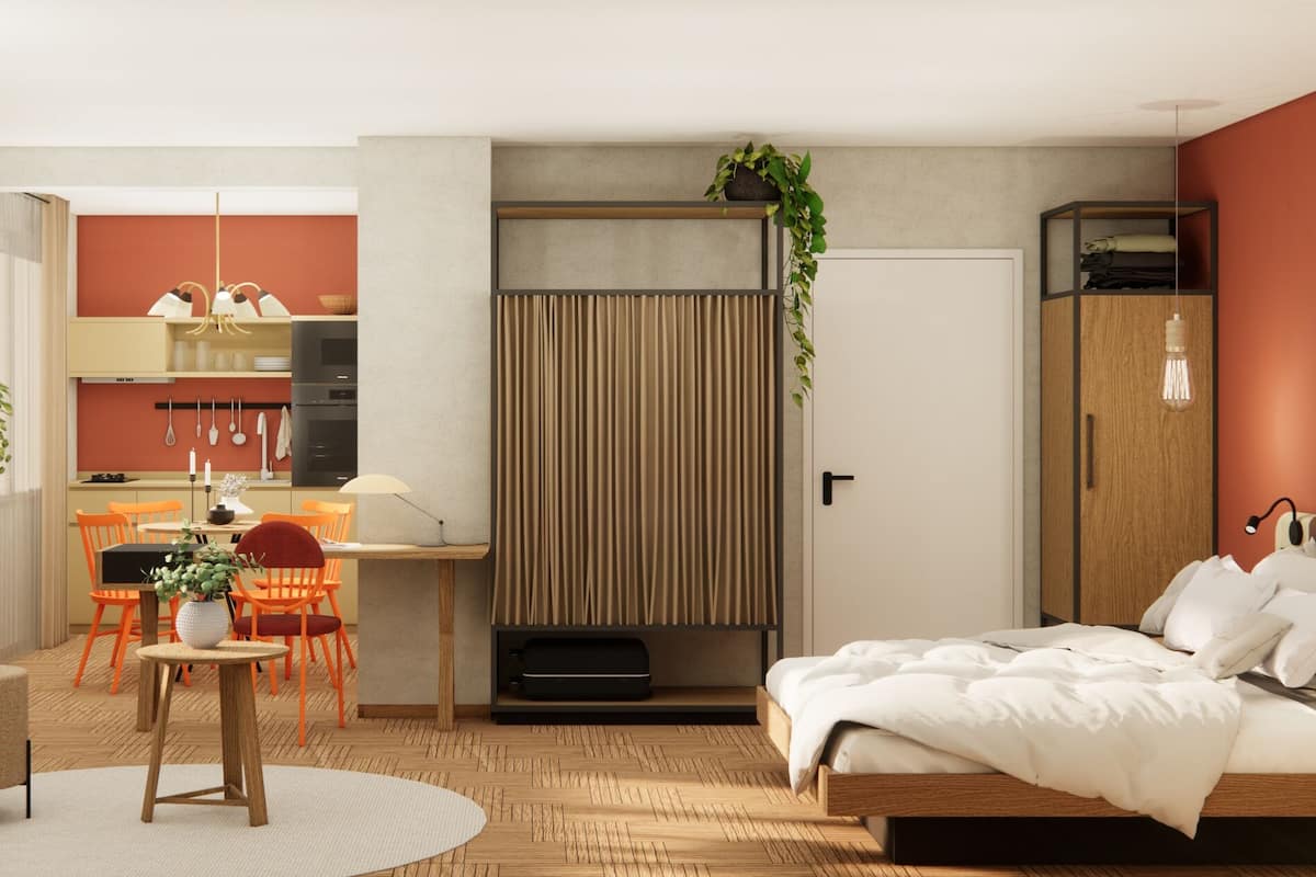 Comfort Studio | 1 bedroom, premium bedding, pillowtop beds, minibar