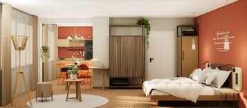 Comfort Studio | Premium bedding, pillowtop beds, minibar, in-room safe