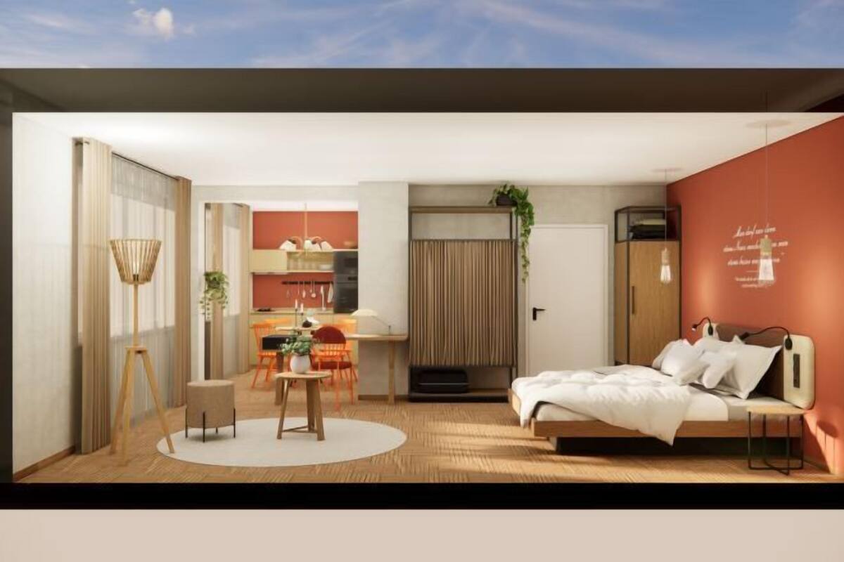 1 slaapkamer, luxe beddengoed, pillowtop-bedden, een minibar
