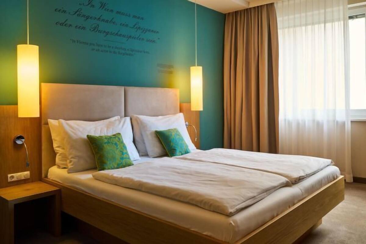 1 slaapkamer, luxe beddengoed, pillowtop-bedden, een minibar