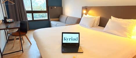 Standard Room, Multiple Beds | Desk, soundproofing, iron/ironing board (on request), cribs (free)