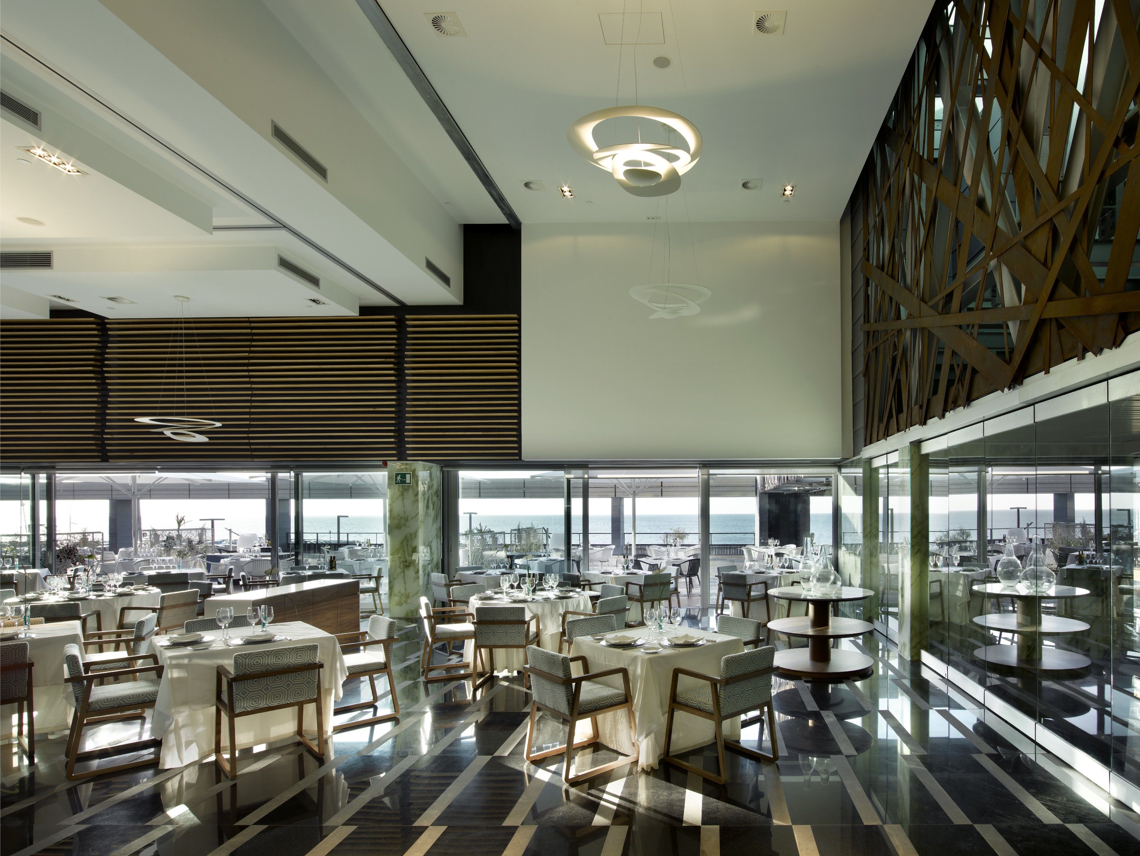 lunch, dinner served; mediterranean cuisine, sea views