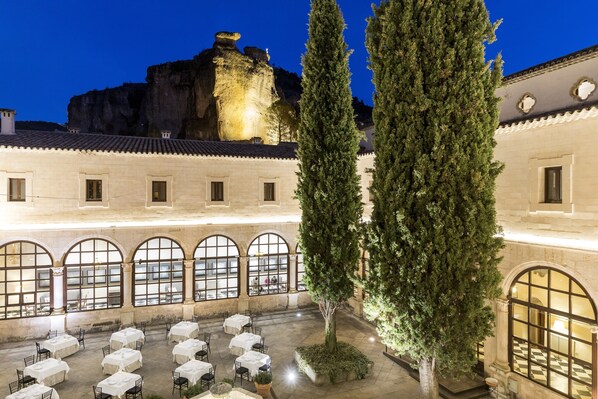 Outdoor wedding area