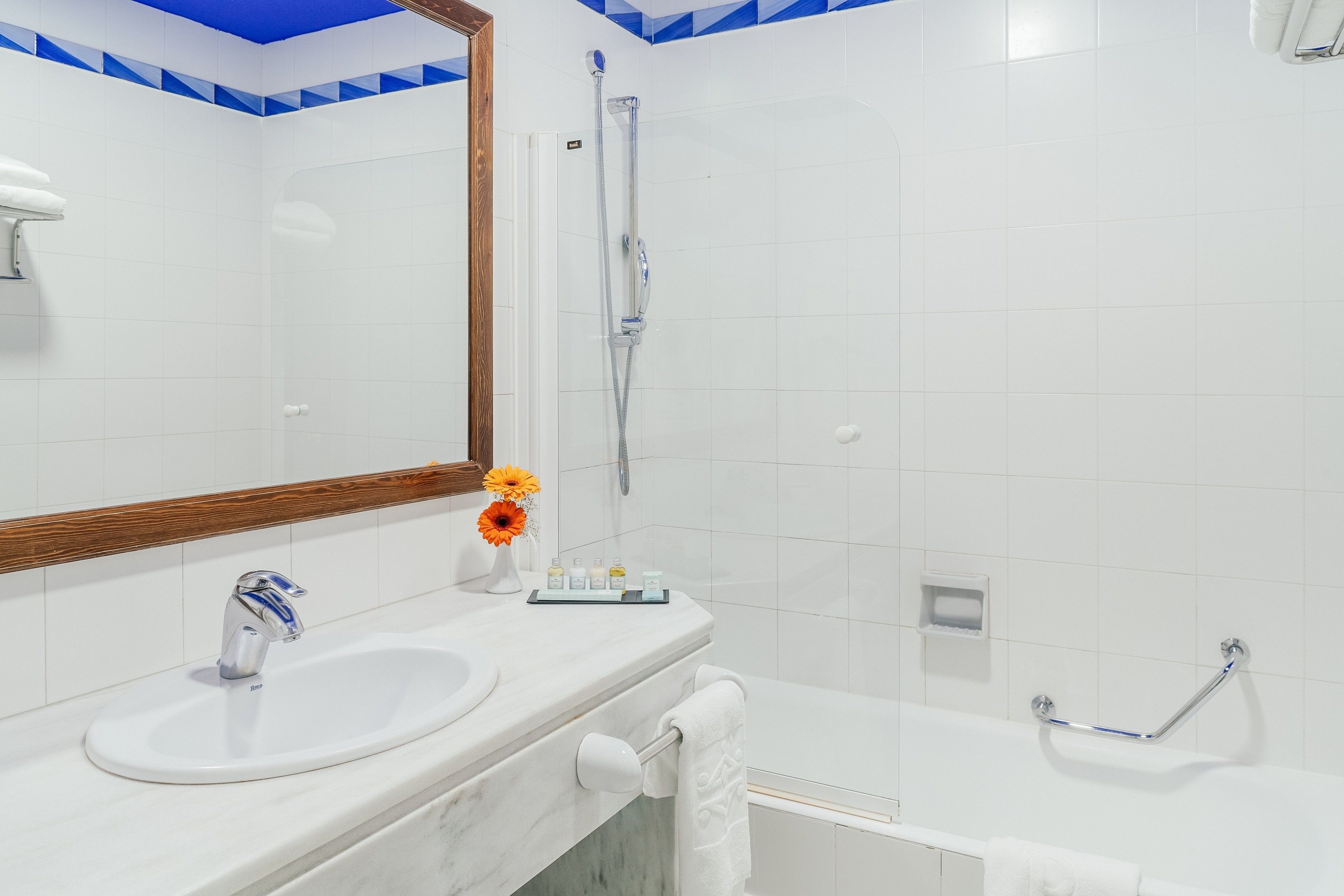 bathtub, free toiletries, hair dryer, bidet