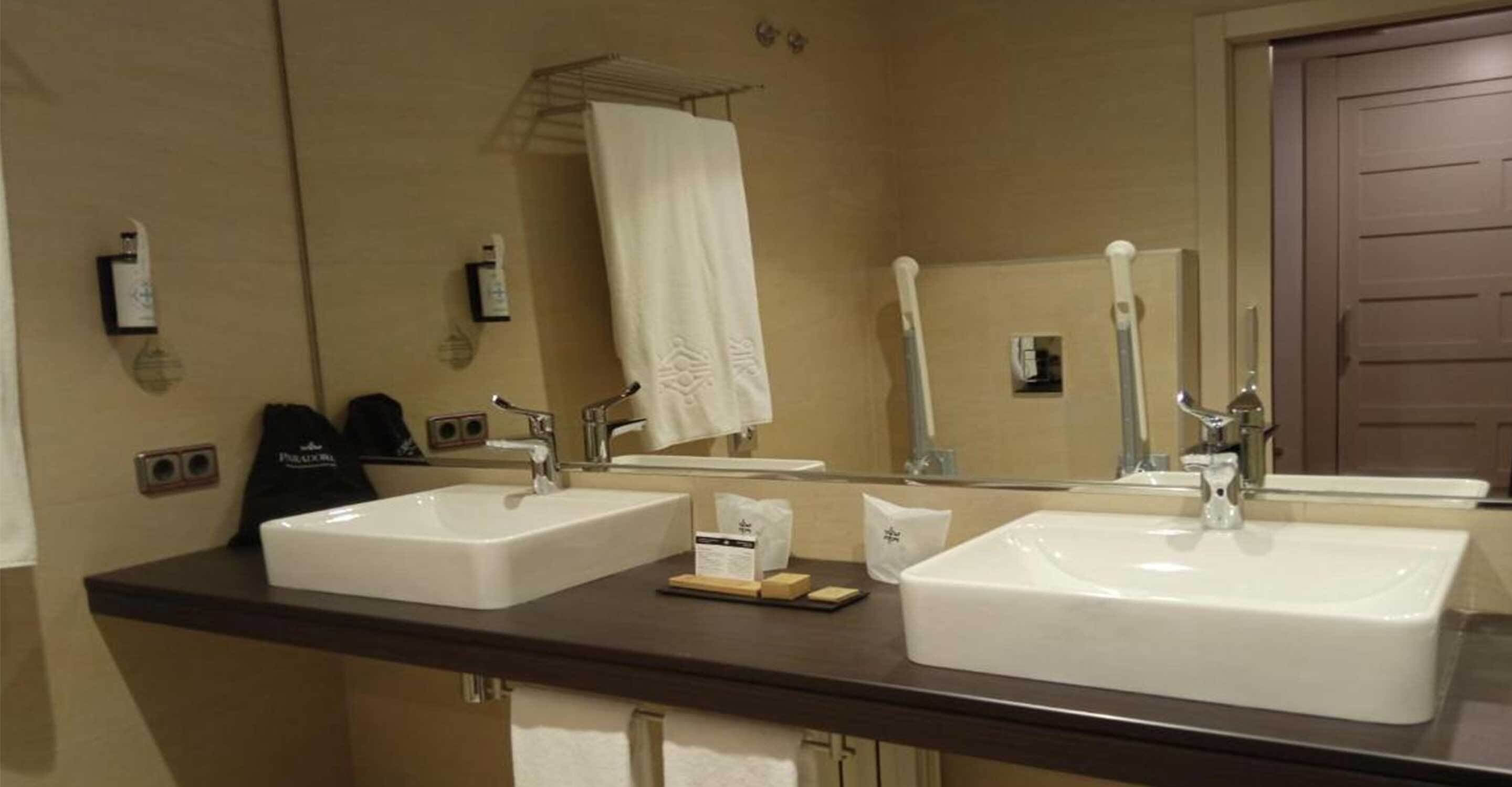 free toiletries, hair dryer, bidet, towels