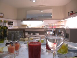 Daily buffet breakfast (EUR 19 per person)