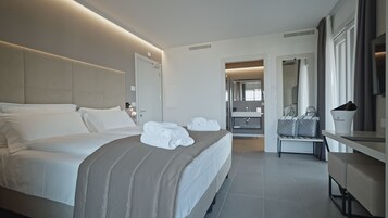 Luxury Room | Premium bedding, down comforters, in-room safe, desk