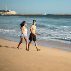 Beach nearby, white sand