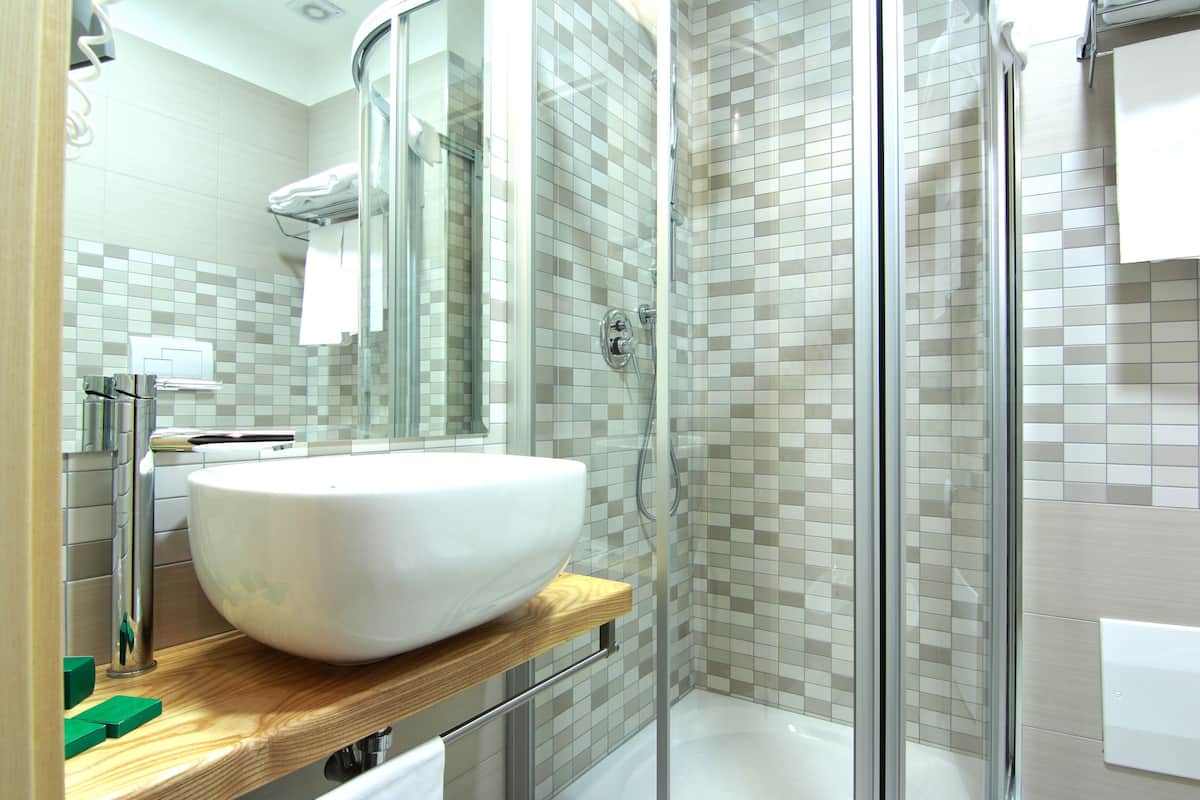 rainfall showerhead, free toiletries, hair dryer, bidet