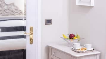 Premium bedding, down duvets, minibar, individually decorated