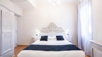 Premium bedding, down duvets, minibar, individually decorated