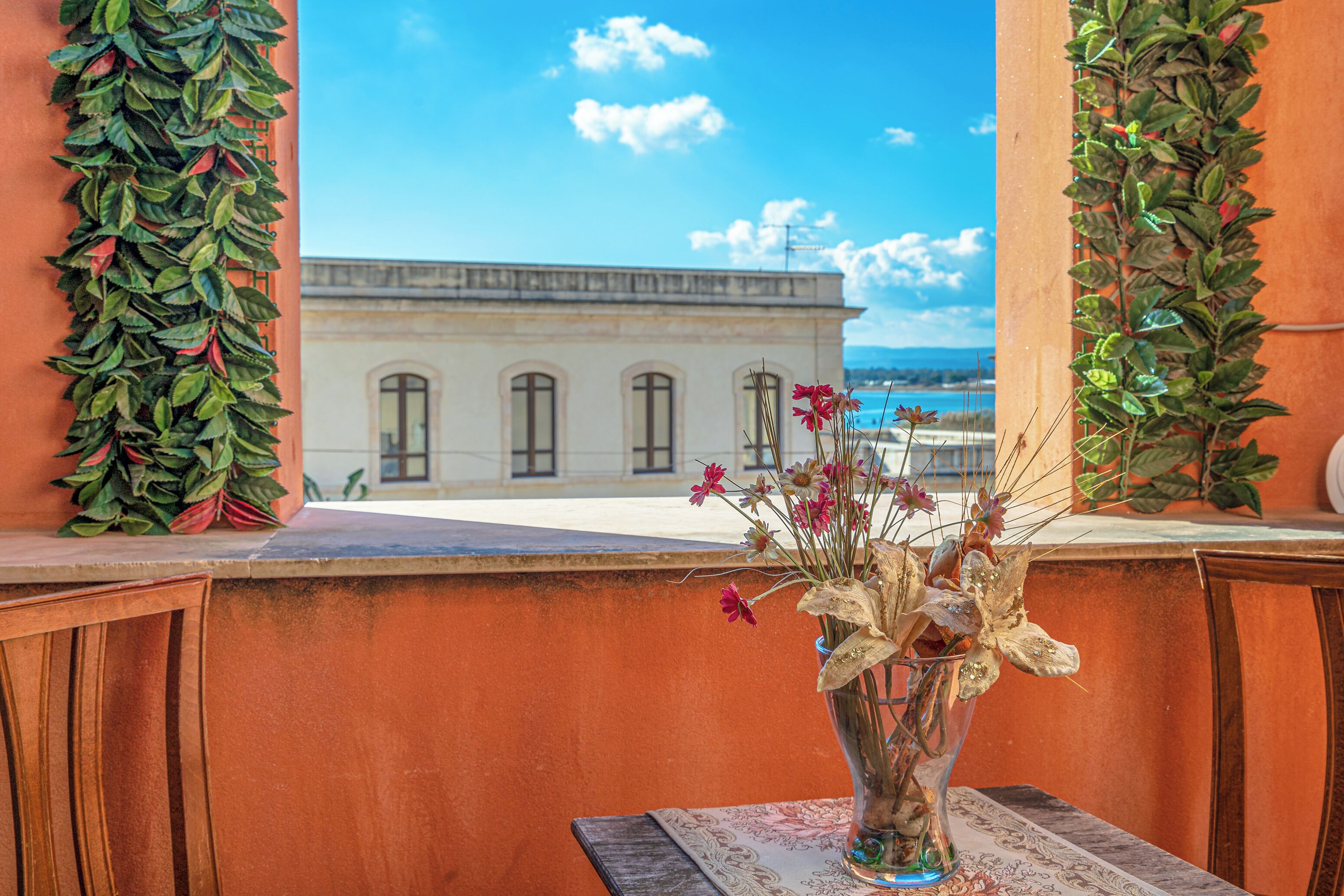 Comfort-Doppelzimmer, Balkon, Meerblick | Ausblick vom Zimmer