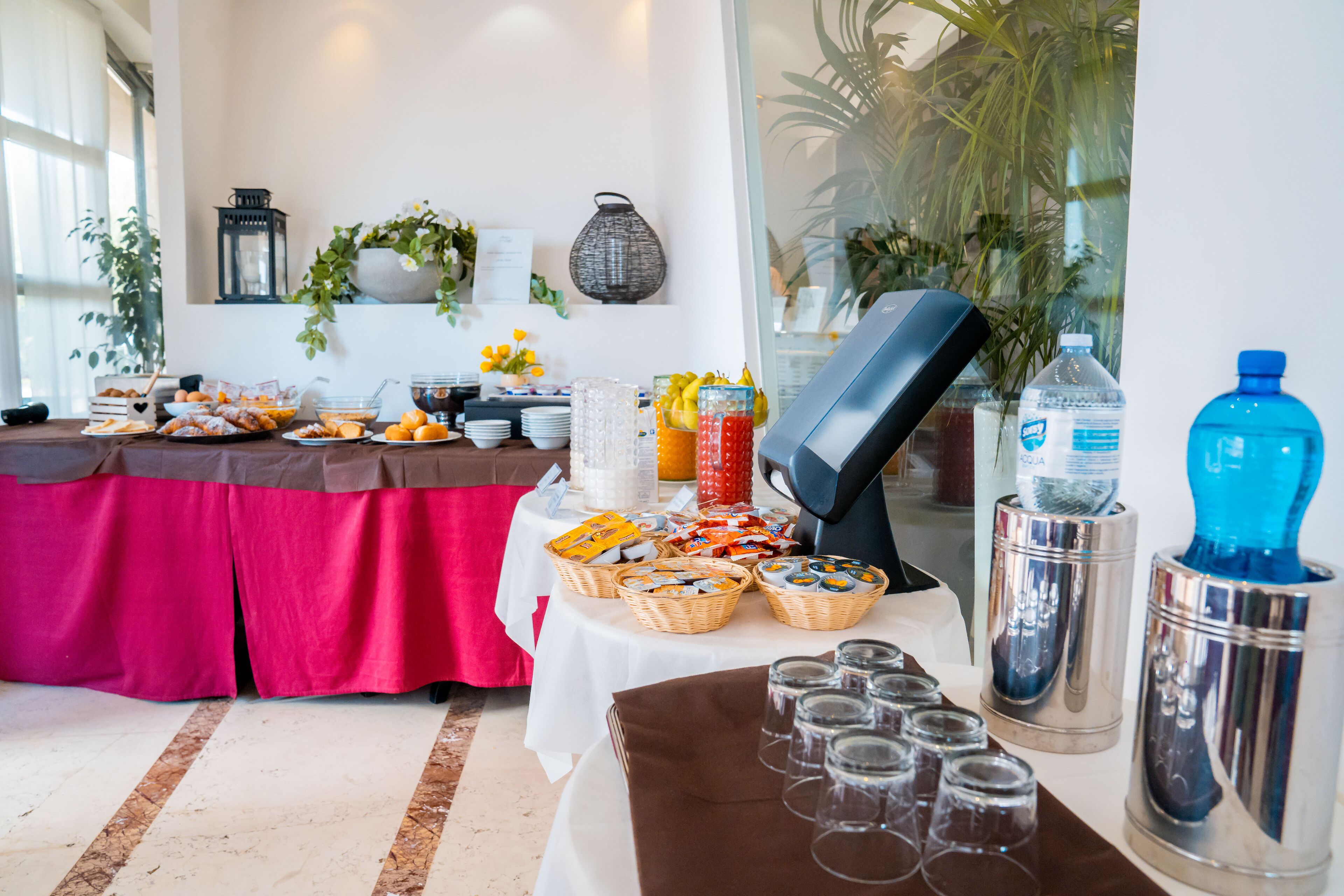 daily buffet breakfast (eur 15 per person)